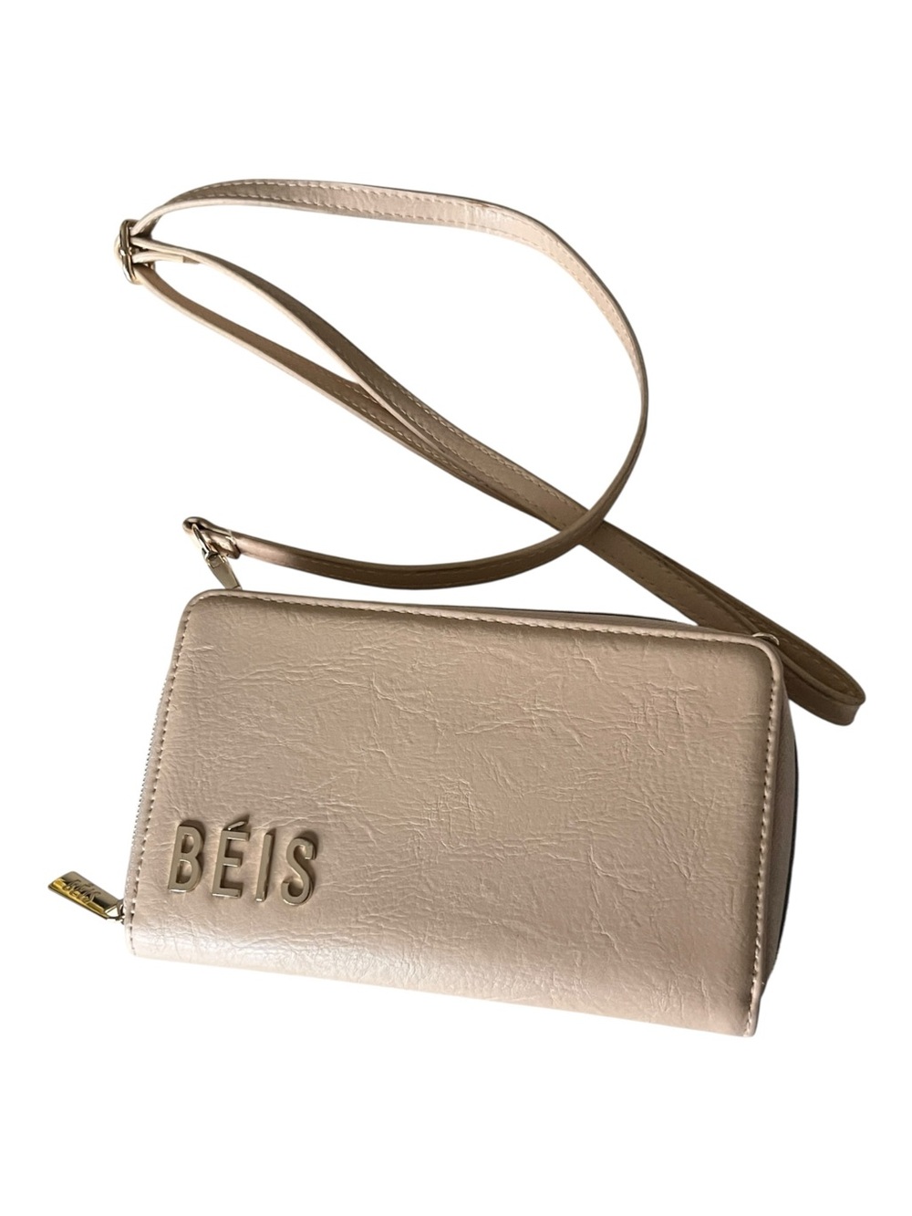 BEIS Beige Travel Crossbody Wallet